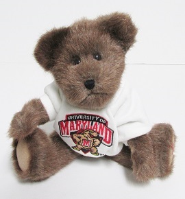 919515 \"Terp\" (University of Maryland)<br>Non-Mint Tags Boyds Bear<br>(Click picture-FULL DETAILS)